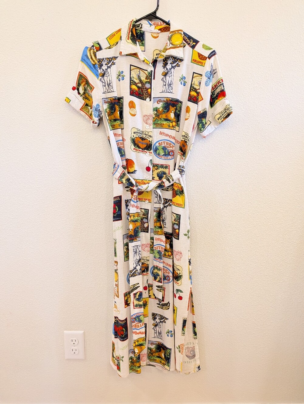 Jane and Delancey White Multicolor Printed Shirt Midi Dress